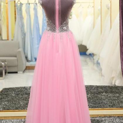 Charming Prom Dress, Floor Length Prom Dress,long..
