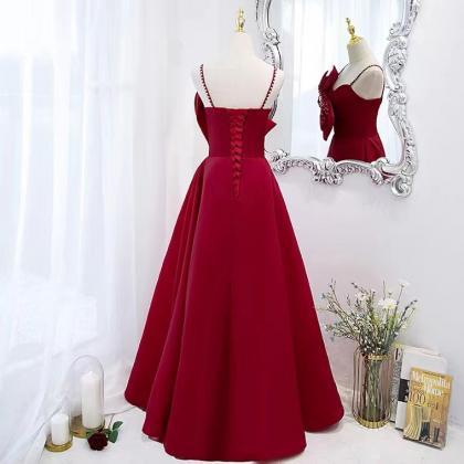 New, red dress, halter prom dress, ..