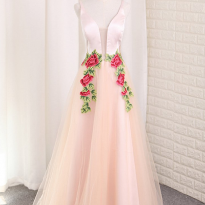 Prom Dresses Spaghetti Straps Prom Dresses Tulle A..