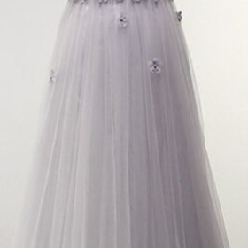 Charming Prom Dress,appliques Prom Dress,tulle..