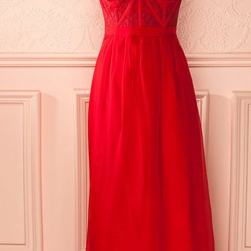 Red Prom Dresses,charming Evening Dress, Prom..