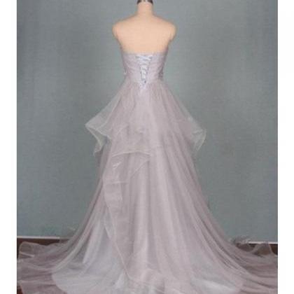 Elegant A-line Prom Dresses,beaded Prom..