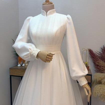 Prom Dresses, Simple Ivory Party Dress Elegant..