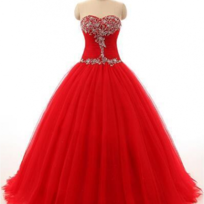Prom Dresses Ball-gown Sweetheart Sweep Train..