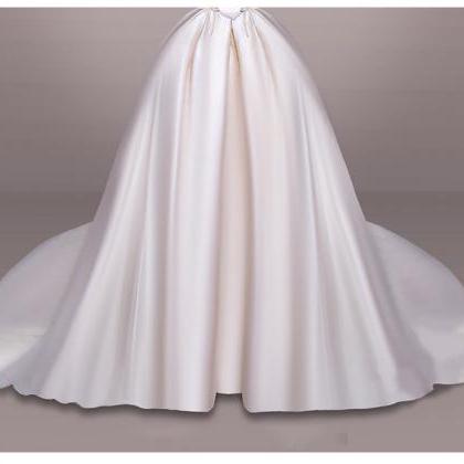 Wedding Dresses, Satin Tube Top Trailing Wedding..