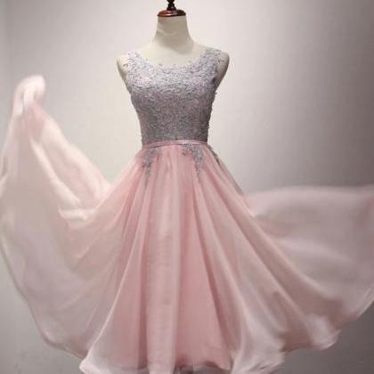 Homecoming Dresses,tulle Lace A Line Tea Length..