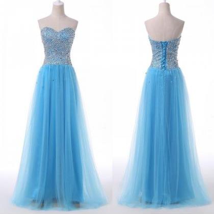Prom Dress,prom Dresses Blue Prom Dresses,a Line..