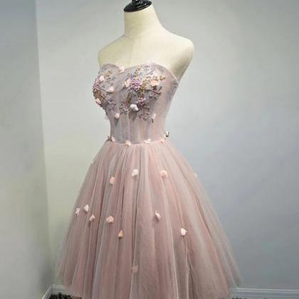 Homecoming Dresses,sweetheart Neck Tulle Short..