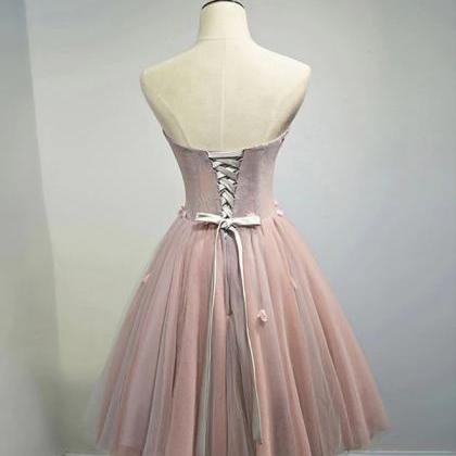 Homecoming Dresses,sweetheart Neck Tulle Short..