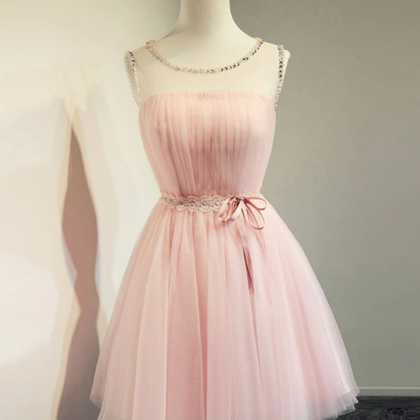 Homecoming Dresses,cute A Line Tulle Short Prom..