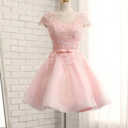 Homecoming Dresses,high Quality A Line Lace Short..
