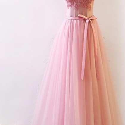 Prom Dresses,tulle A-line Junior Prom Gown,..