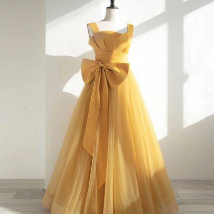 Prom Dresses,simple Tulle Long Prom Dress, Evening..