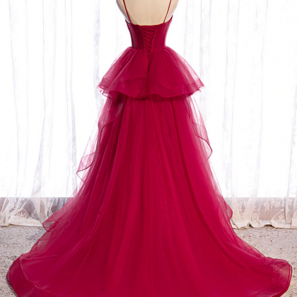Prom Dresses,simple Tulle Long Prom Dress Tulle..