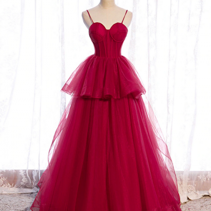 Prom Dresses,simple Tulle Long Prom Dress Tulle..