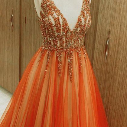 Prom Dresses,Tulle Ball Gown Beade..
