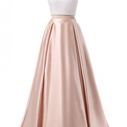 Prom Dresses A Line Two Pieces Party Dress,halter..