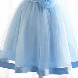 Tulle Sweetheart With Bow Cute Party Dress,short..