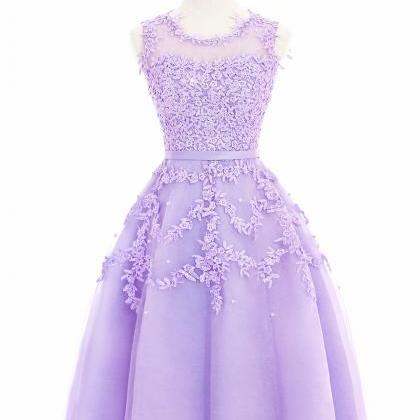 Lavender Short Party Dress