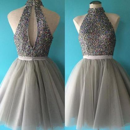 Grey Homecoming Dresses,a-line Homecoming..