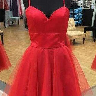 Sweetheart Red Short Prom Dress,red Homecoming..