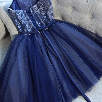 Charming Prom Dress, Elegant Tulle Short Prom..
