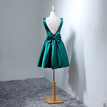 Hunter Green Homecoming Dress,short Prom Dresses..