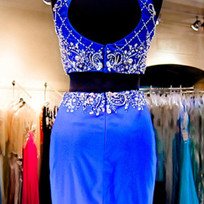 Royal Blue Prom Dress,sweetheart Short Prom..