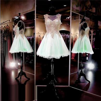 Mint Green Prom Dress,sweetheart Short Prom Dress,..