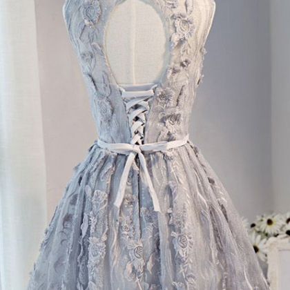 Lace Homecoming Dress,cute Homecoming..