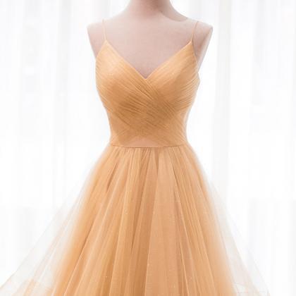 Evening Dress, Stylish And Elegant Gown, Spaghetti..