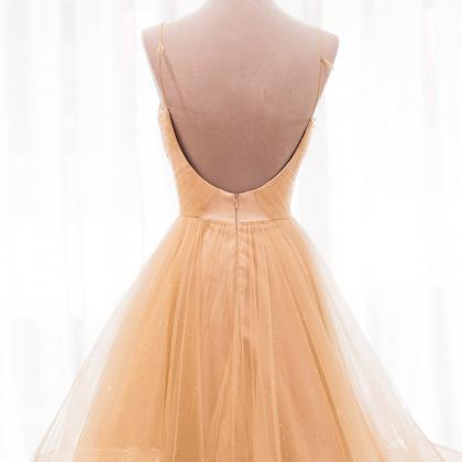 Evening Dress, Stylish And Elegant Gown, Spaghetti..
