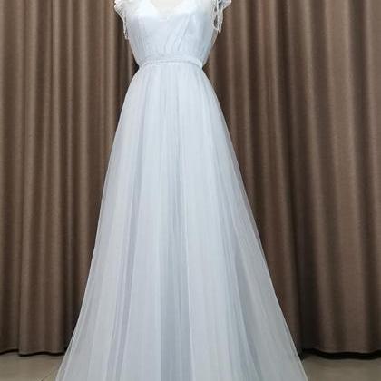 Beautiful Tulle Long Party Dress, Evening Gown