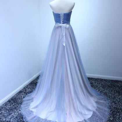 Prom Dresses,lace Up Prom Dresses,tulle Prom..
