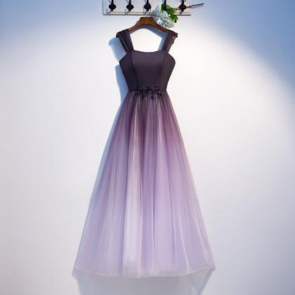 Prom Dresses Purple Strapless Elegant Evening..