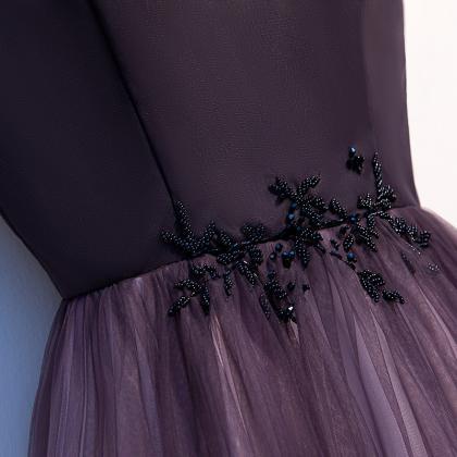Prom Dresses Purple Strapless Elegant Evening..