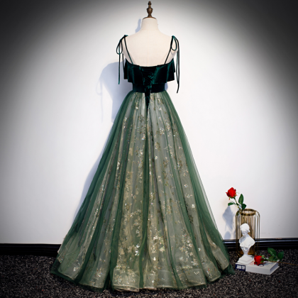 Elegant Sweetheart A Line Tulle Formal Prom Dress,..