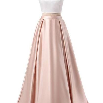 Prom Dresses,charming Prom Dresses Two Piece Satin..