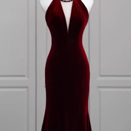 Prom Dresses,high-class Sense Of Wine Red Fishtail..