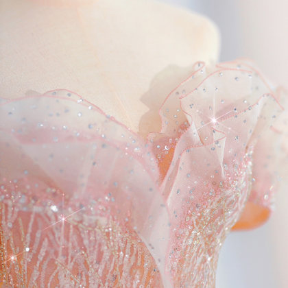 Prom Dresses,dreamy Pink On The Run Princess..