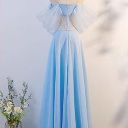 Prom Dresses,evening Gowns Fashion Blue Super..
