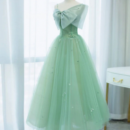 Prom Dresses,simple Tulle Length Prom Dress Tulle..