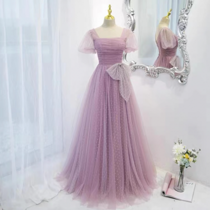 Prom Dresses,purple Evening Dress,temperamental..