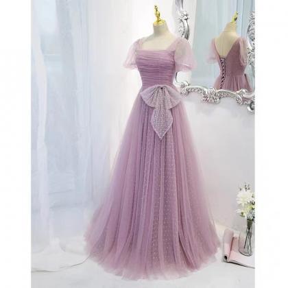Prom Dresses,purple Evening Dress,temperamental..