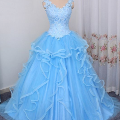 Prom Dresses, Gorgeous Blue Sweetheart Birthday..