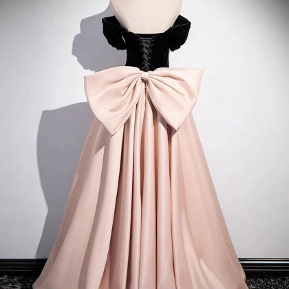 Two Piece Scoop Long Sleeves A Line Satin Champagne Prom Dresses LBQ2879
