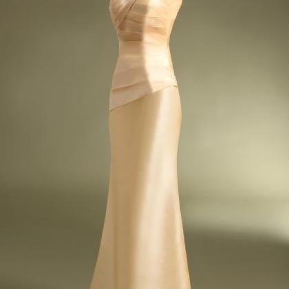 Champagne Prom Dress ,fashion Long Prom Dress..