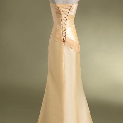 Champagne Prom Dress ,fashion Long Prom Dress..