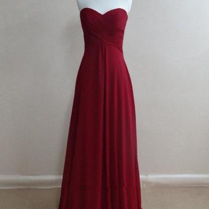 Simple And Pretty Burgundy Prom Dresses, 2016 High..