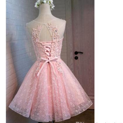 2016 Homecoming Dresses, Fashion Design Pink..